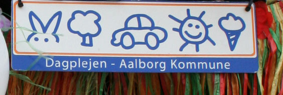 Nummerplade for de kommunale dagplejere i Aalborg Kommune
